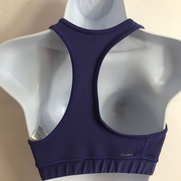 Adidas Sports Bra purple size M 0056 - Picture 2 of 6